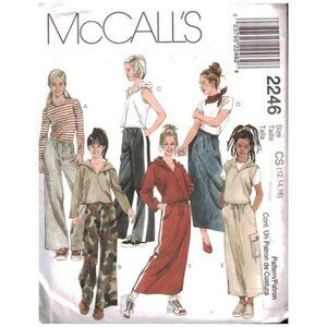 McCalls 2246 Girls Hooded Top Pull-On‎ Pants/Shorts Sewing Pattern Sizes 12-16
